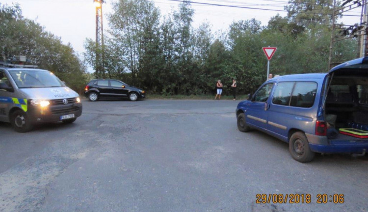 Foto z místa nehody