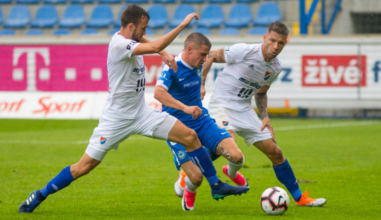 Fotbalový zápas Slovan vs. Baník