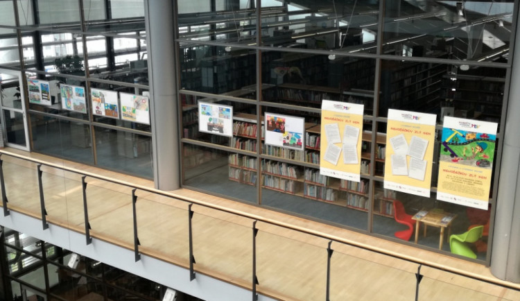 Výstava v knihovně.