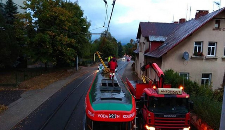 Tramvaje mají výluku.