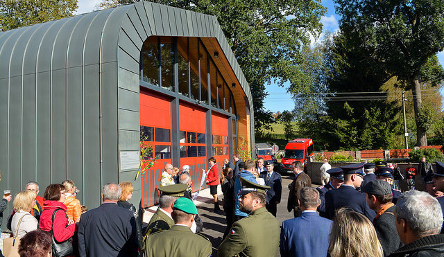 Nová hasičárna v Krásné Studánce
