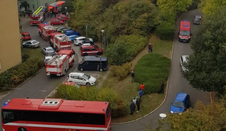 Požár v domě s pečovatelskou službou.