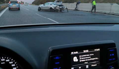 Snímek z místa něhody