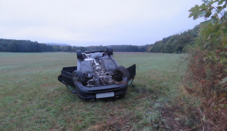 Snímek z místa nehody