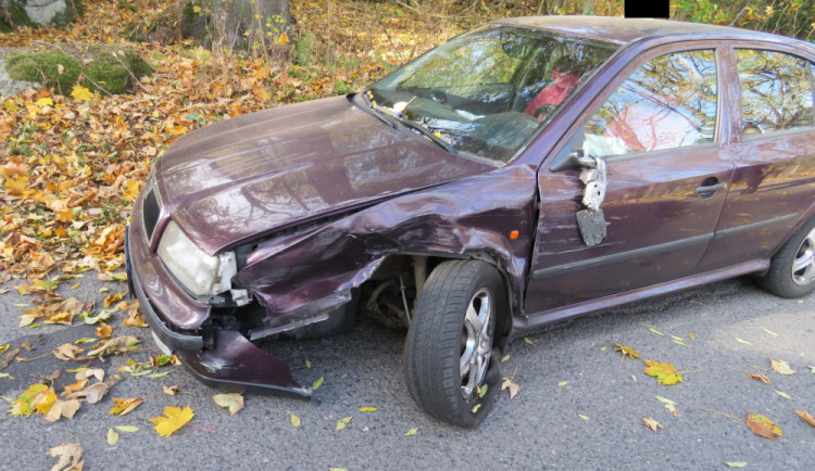 Snímek z místa nehody