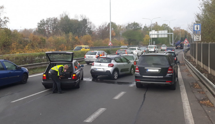 Nehoda na průtahu Libercem.