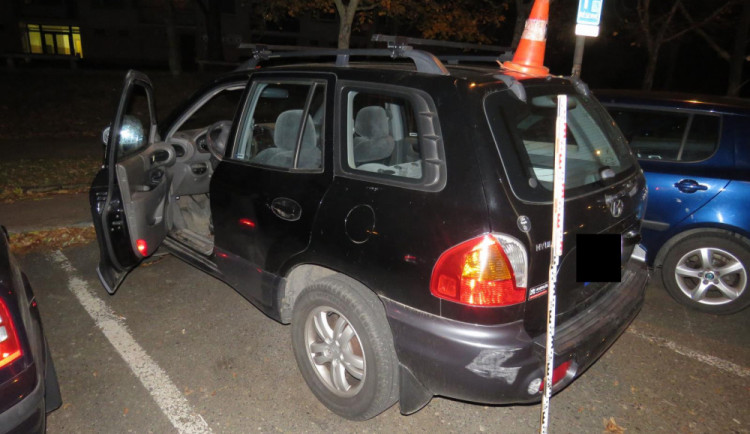 Snímek z místa nehody