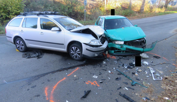 Snímek z místa nehody