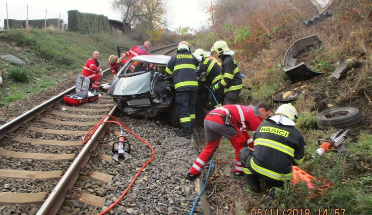 Snímek z místa nehody