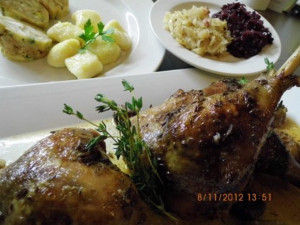 Svatomartinské menu v Bílém Mlýnu.