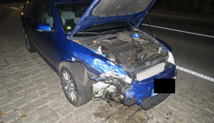 Snímek z místa nehody