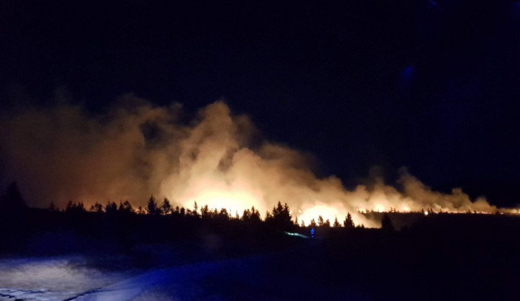 Požár u Labské boudy