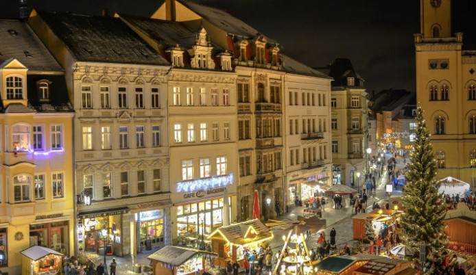 Vánoční trh v Žitavě.