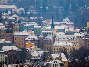 Zasněžený Jablonec 1. prosince 2018