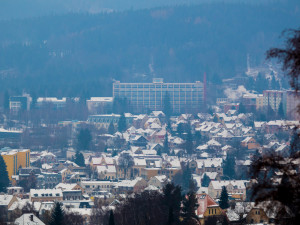 Zasněžený Jablonec 1. prosince 2018