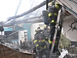 Požár rodinného domu v Chrastavě