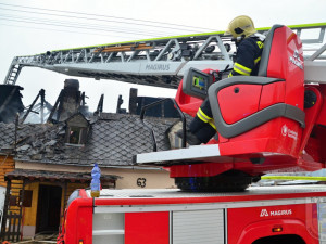 Požár rodinného domu v Chrastavě