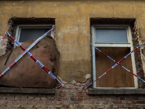 Dům je v otřesném stavu.