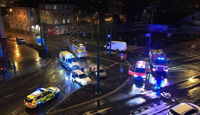 Snímek z místa nehody