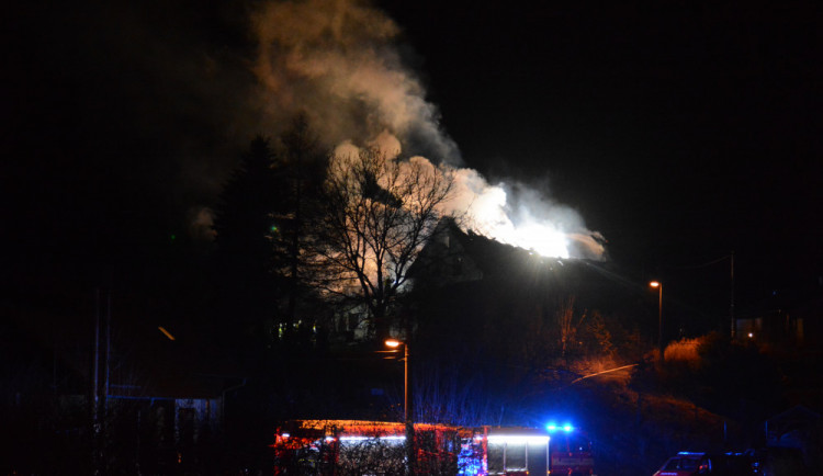Požár v Krásné Studánce