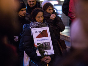 Uctění památky Jana Palacha v Liberci
