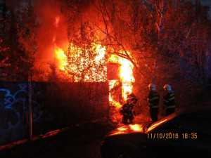 V noci hořelo v jablonecké spalovně, zranily se dvě osoby