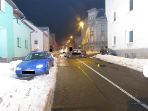 Snímek z místa nehody v Jablonci