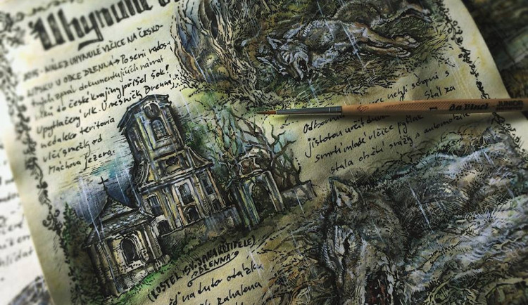 Uchvatné kresby Karolíny Wellartové jsou hlavní částí připravované knihy Přicházejí vlci