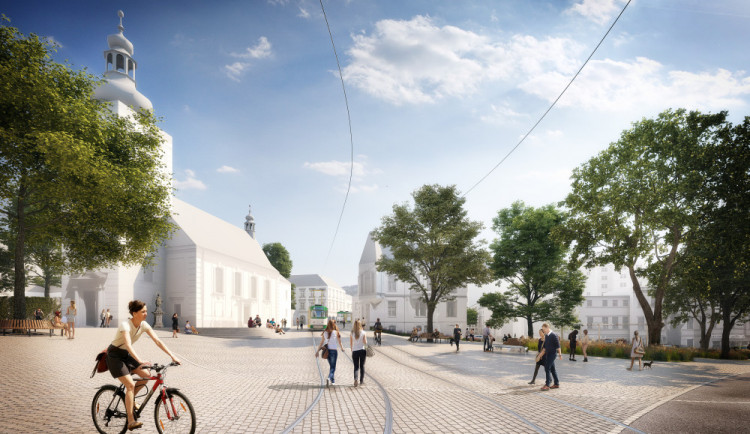 Vítězný návrh na budoucí podobu Anenského náměstí.