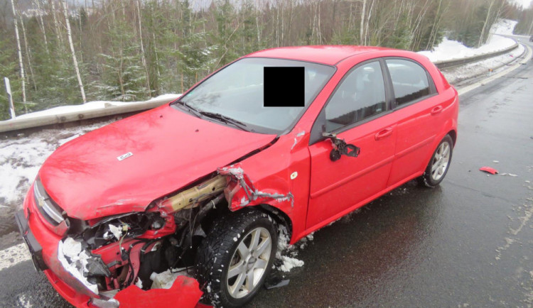 Snímek z místa nehody