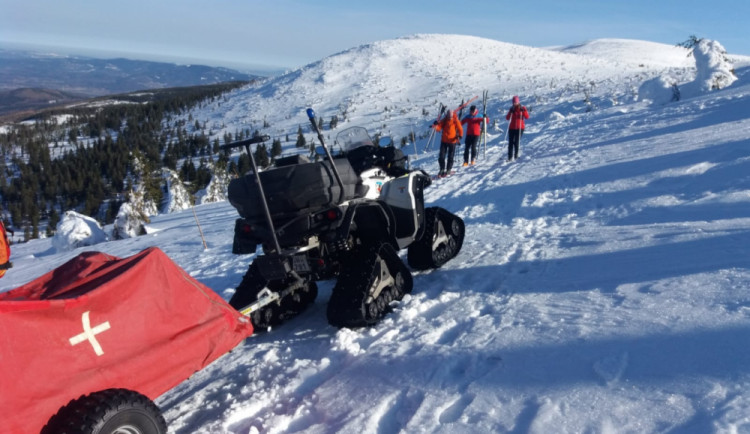 Foto z dnešního zásahu u Malého Šišáku