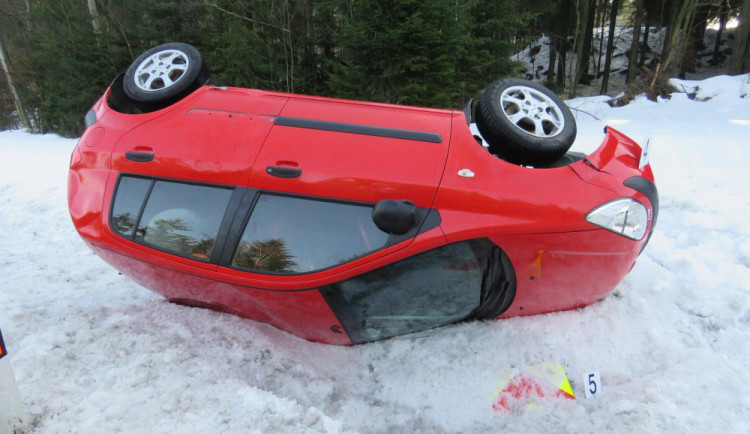 Snímek z místa nehody