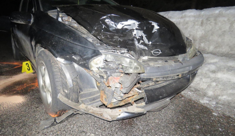 Snímek z místa nehody