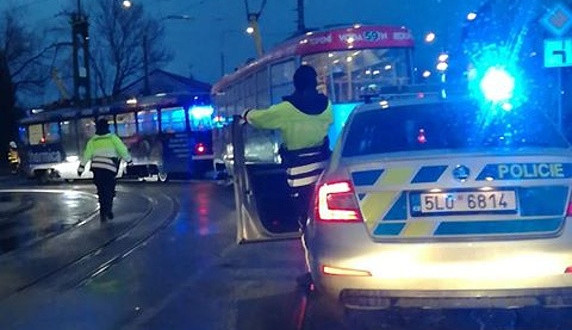 Snímek z místa nehody