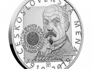 Československá měna slaví sto let, mincovna vyrazila medaili s Aloisem Rašínem