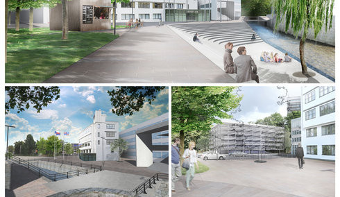 Takto by mohlo v budoucnu vypadat okolí Krajské úřadu.