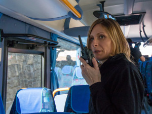 Policisté si posvítili na řidiče v novém autobuse