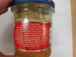 Výrobek s falešným podílem masa