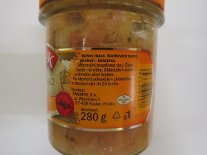 Výrobek s falešným podílem masa