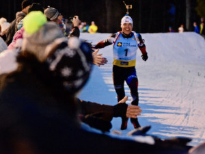Michal Krčmář finišoval bez lyží.