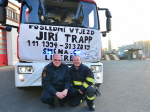 Hasičský sbor dnes opouští Jiří Trapp.