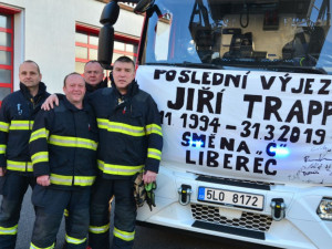 Hasičský sbor dnes opouští Jiří Trapp.