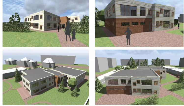 Takto by měla vypadat nová budova školky v centru Hejnic.