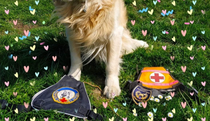 Hasičský pes Charlie oslavil o víkendu 11 let.