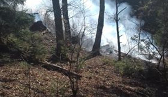 Foto z místa požáru