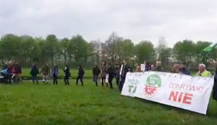 Protest na Trojmezí.