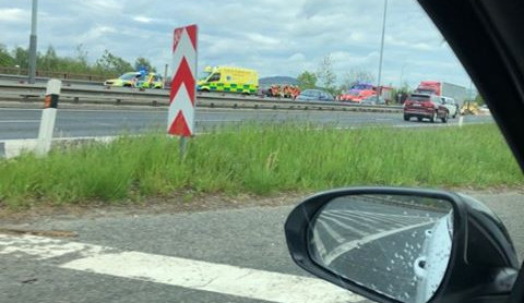 Foto z místa nehody