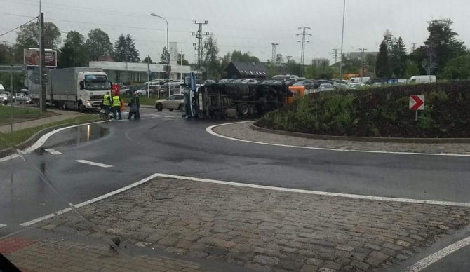 Foto z místa nehody