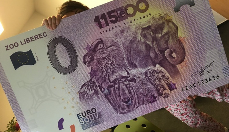 Eurobankovka pro ZOO.