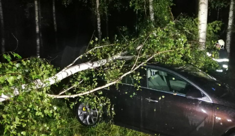 Noční bouřka v Hrádku.